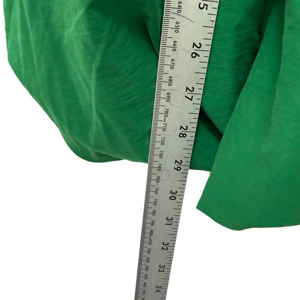 Zara Green Bubble Hem Midi Skirt Elastic Waist Pockets 1255/513/933 Womens S - Picture 5 of 7
